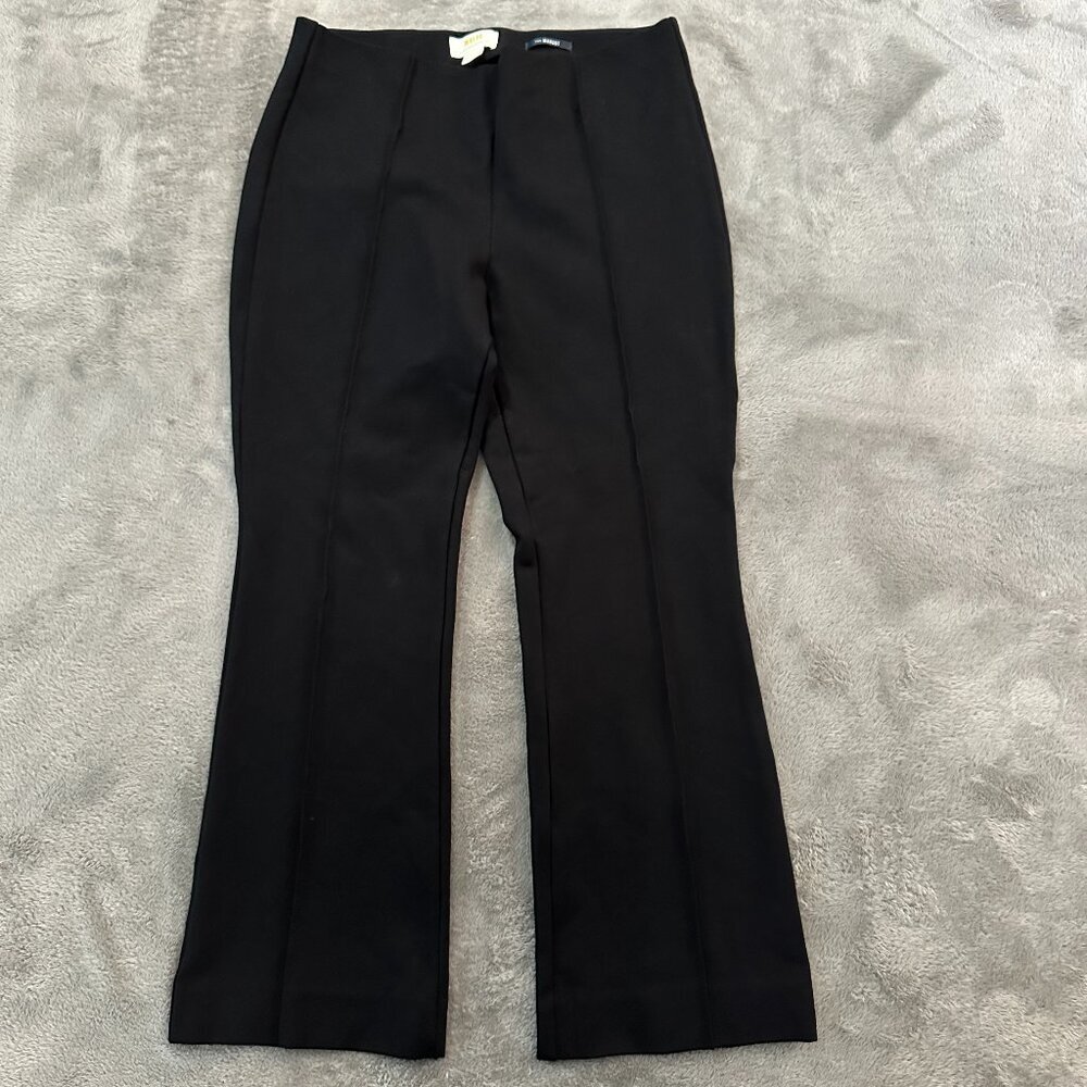 Maeve The Margo Black Ponte Knit Bootcut Pants SMALL Pull On Flare